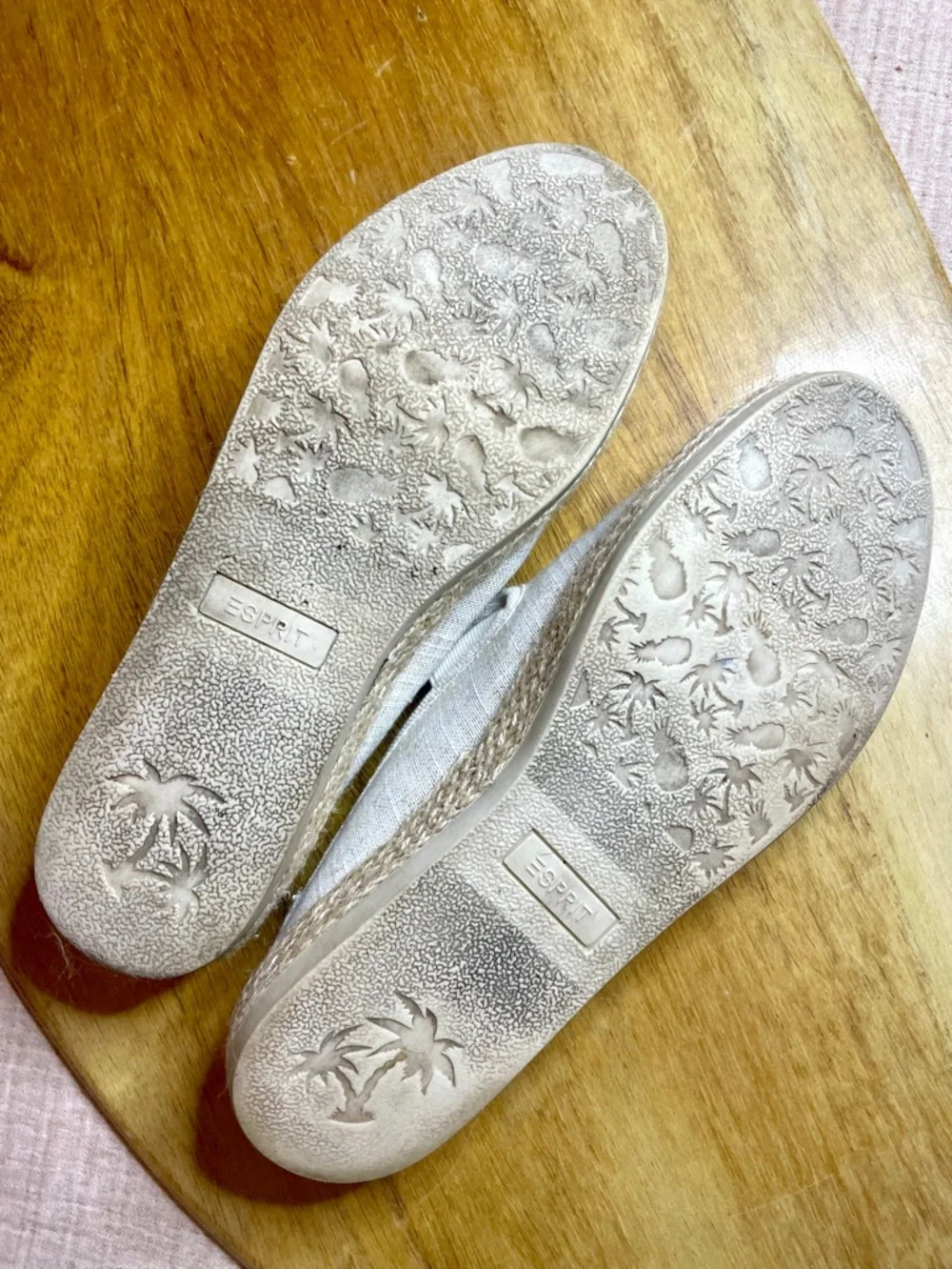 Esprit  Linen Espadrille Slip-On Sneakers size 10‎